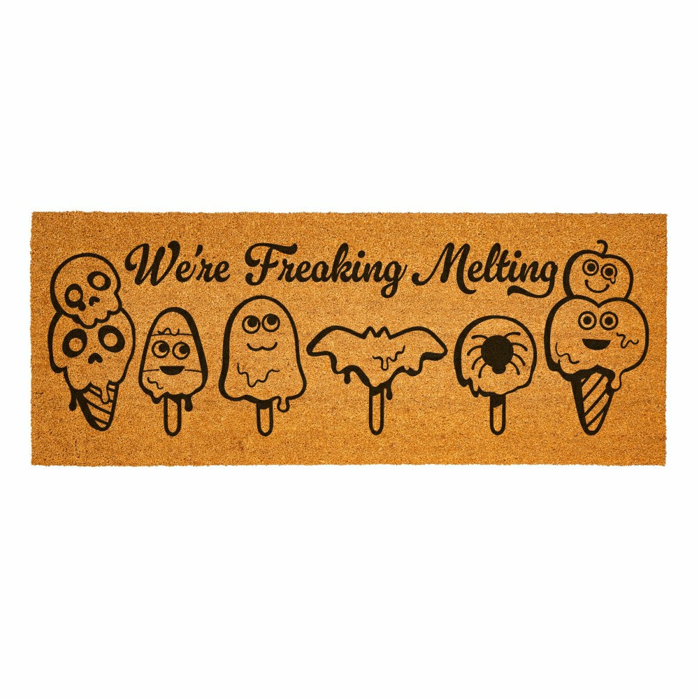 Plow & Hearth Summerween We're Freaking Coir Mat, 60"x24"
