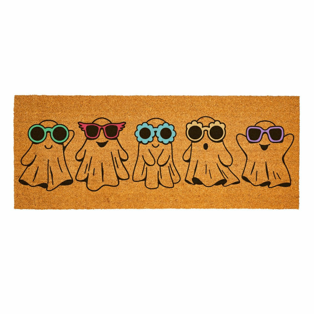 Plow & Hearth Summerween Creep it Real Coir Mat, 60"x24"