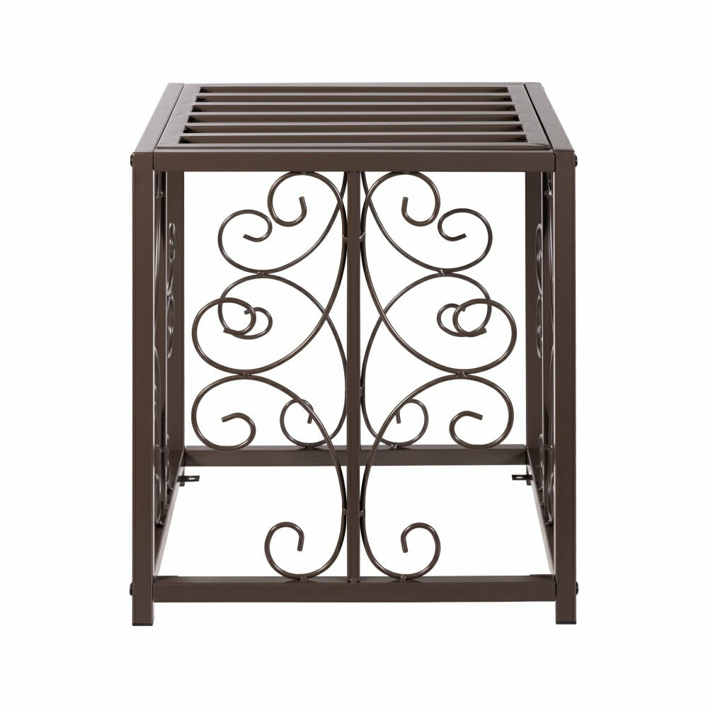 Plow & Hearth Elegant Swirl Plant Stand