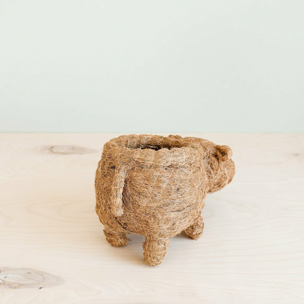 Plow & Hearth Hippo Planter - Coco Planter