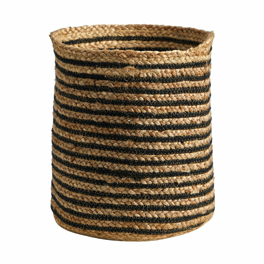 Plow & Hearth 13.5” Handmade Natural Jute Planter