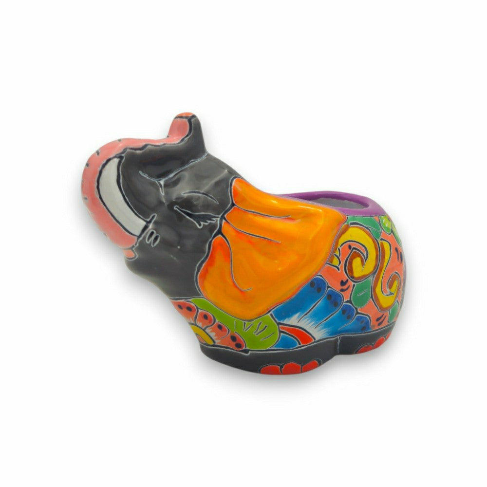 Plow & Hearth Talavera Elephant Planter