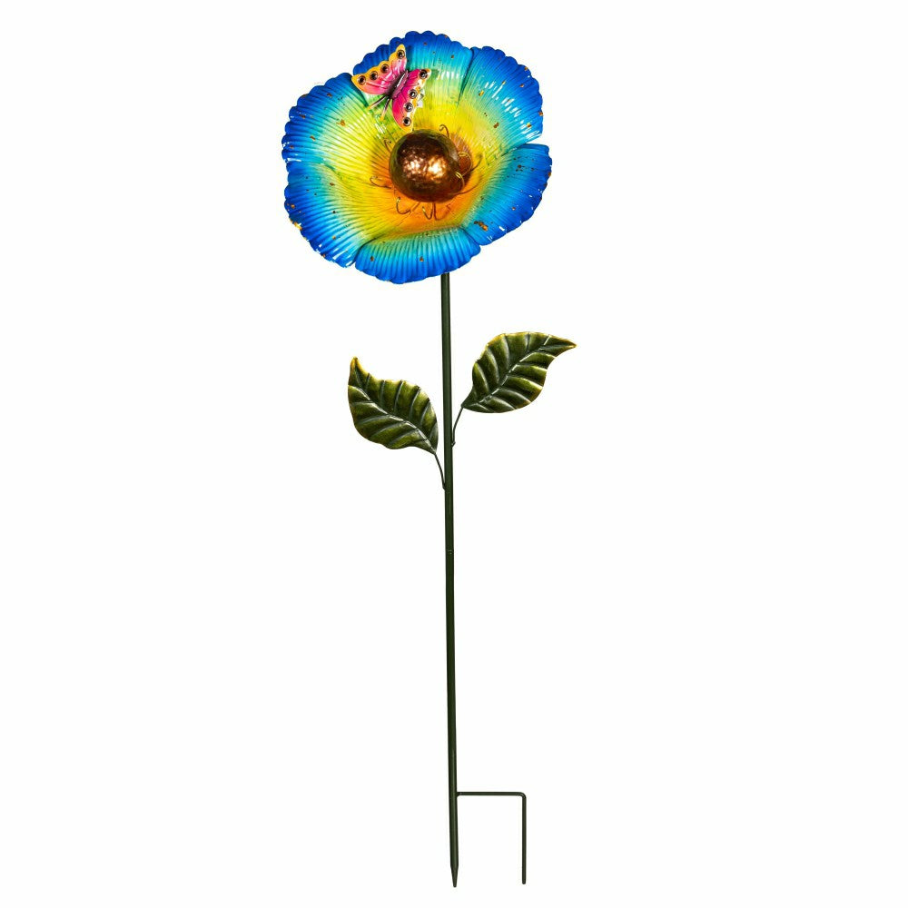 Plow & Hearth Metal Garden Stake with Butterfly