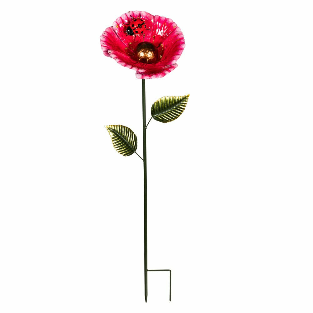 Plow & Hearth Metal Garden Stake with Ladybug