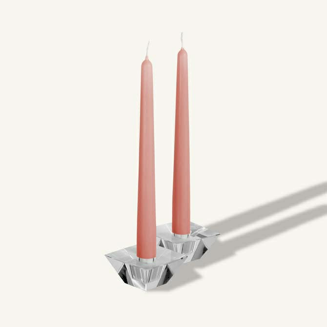 Plow & Hearth Rose Pink Taper Candles - 12 Inch - 4 Pack