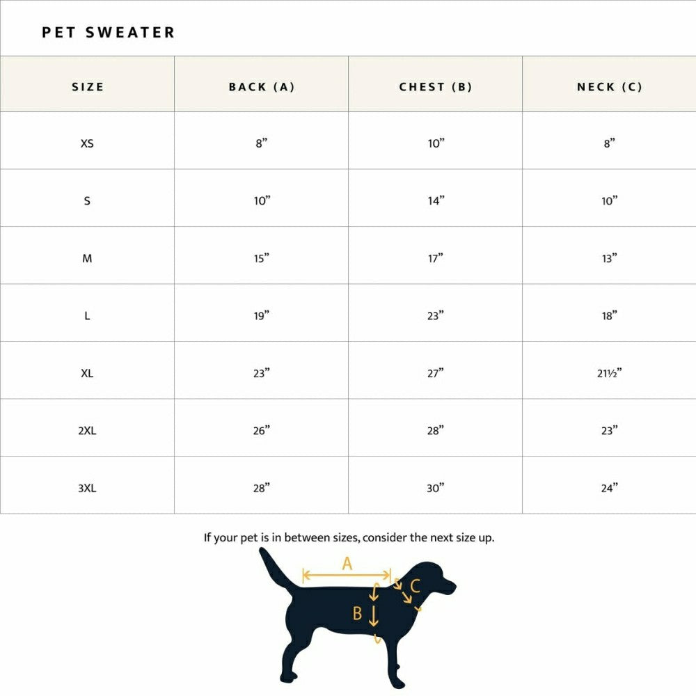 Plow & Hearth Pendleton Knitted Dog Sweater