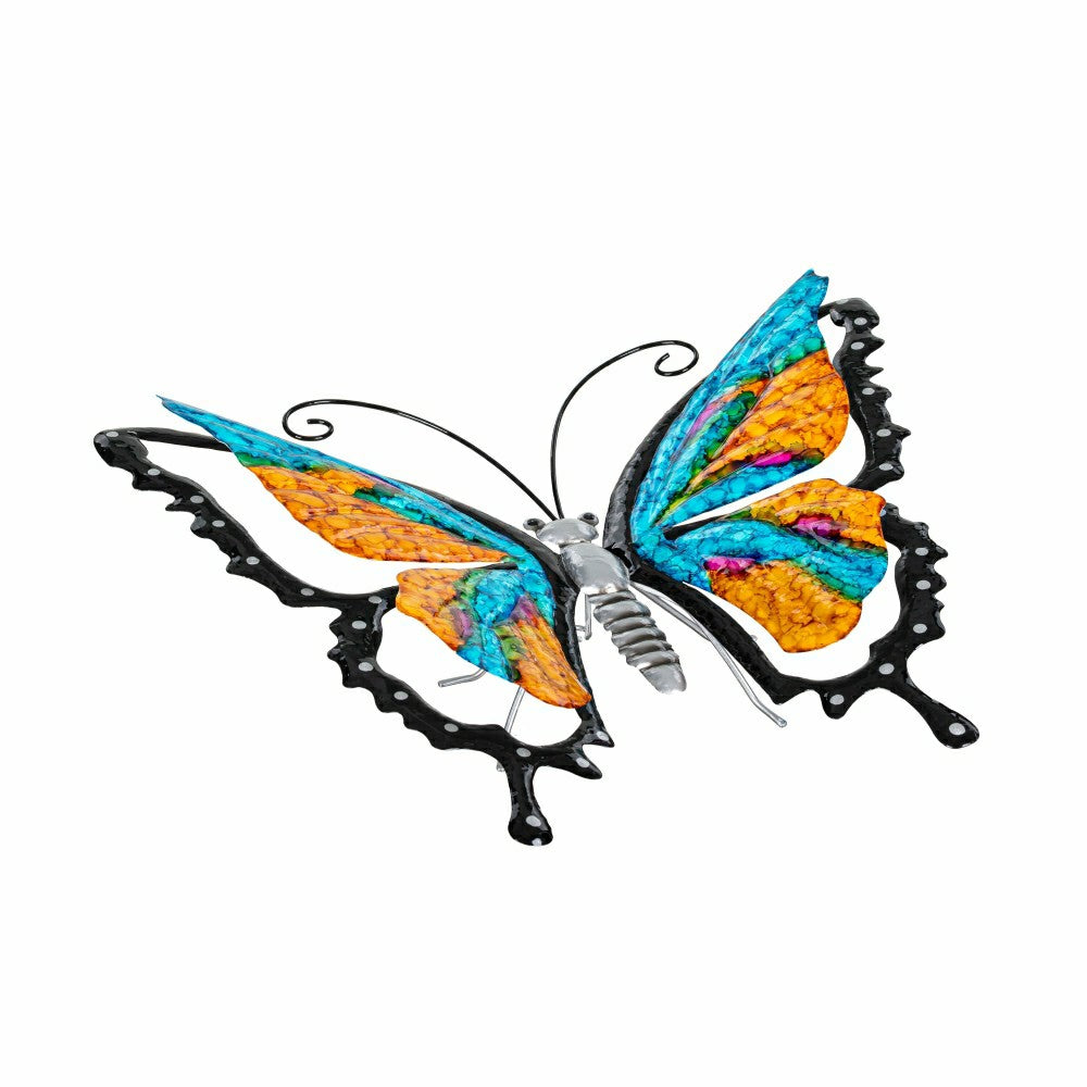 Plow & Hearth Metal Gradient Butterfly Garden Statue