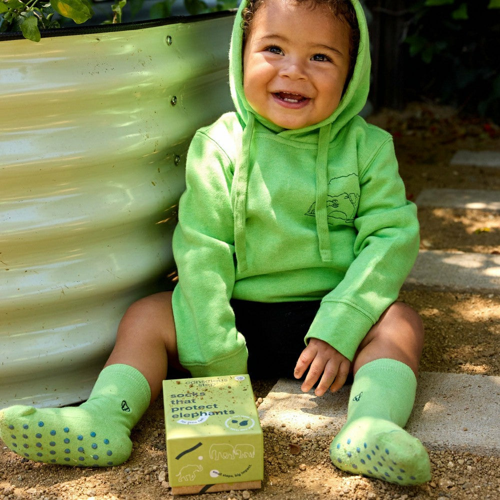 Plow & Hearth Kids Socks that Protect Elephants