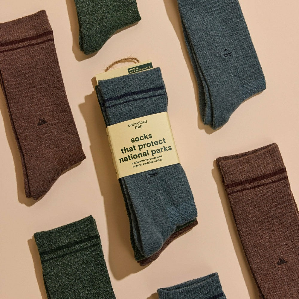Plow & Hearth Comfort Crew Socks that Protect National Parks