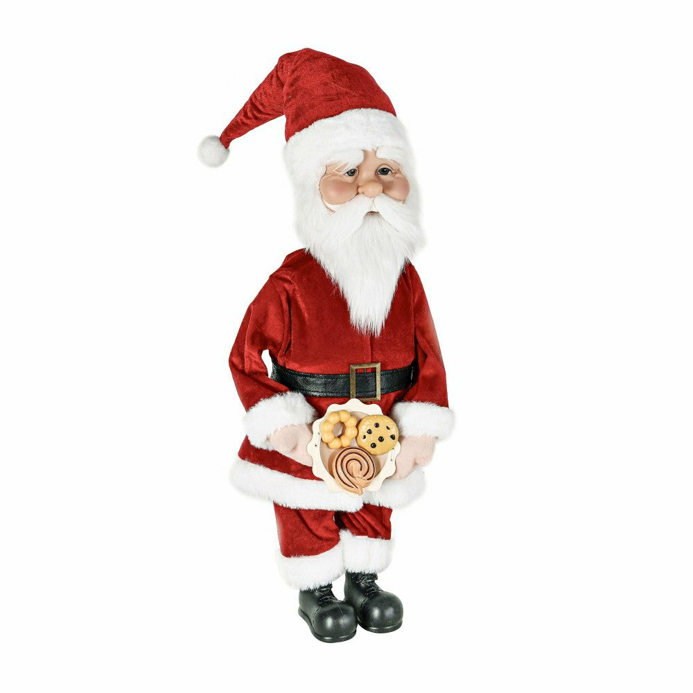 Plow & Hearth Santa Claus with Cookies Table Décor