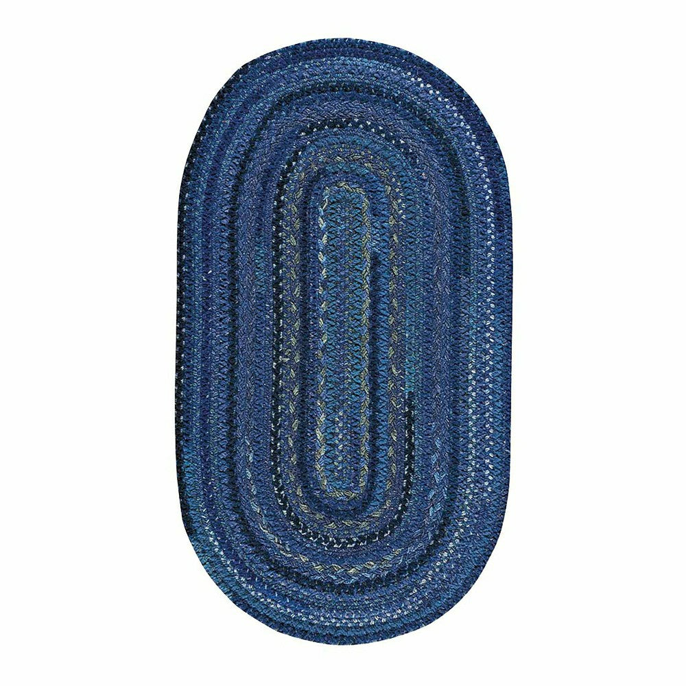 Plow & Hearth Oval Riverview Wool Blend Braided Rug, 3' x 5'