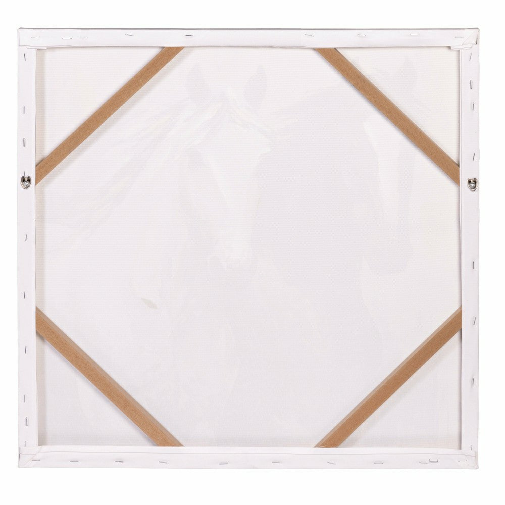 Plow & Hearth Petal and Plow Wall Décor, Pair of Horse, Canvas, 24" L x 24" H