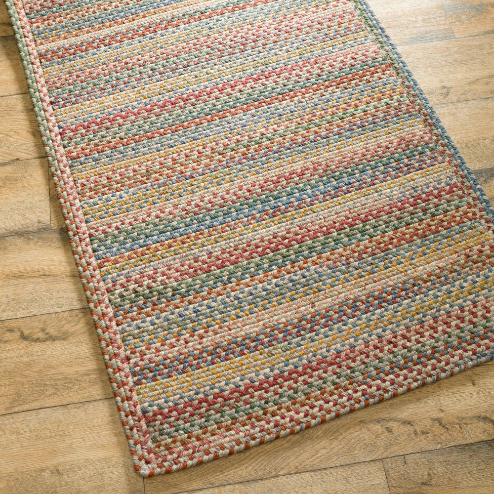 Plow & Hearth Blue Ridge Rectangle Wool Braided Rug, 5' x 8'