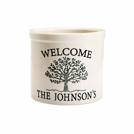 Plow & Hearth Personalized Tree of Life Crock