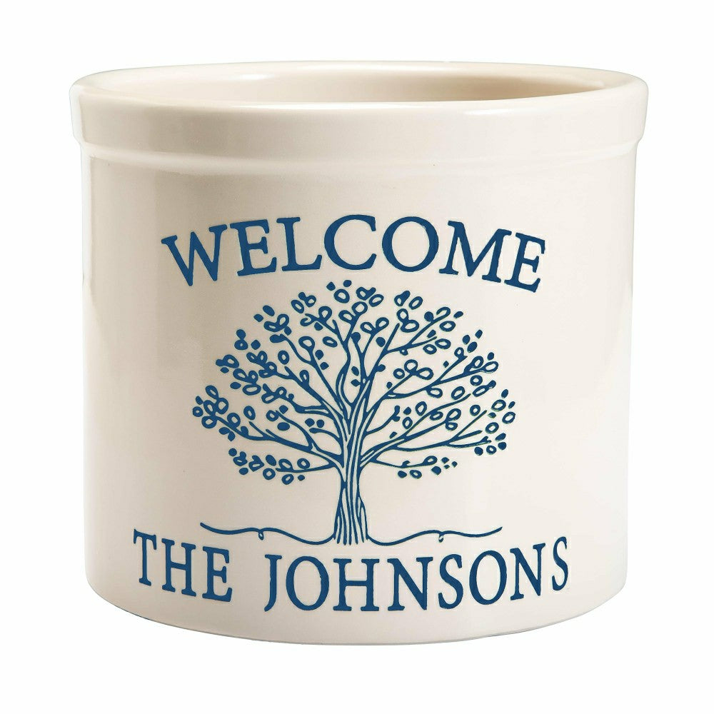 Plow & Hearth Personalized Tree of Life Crock