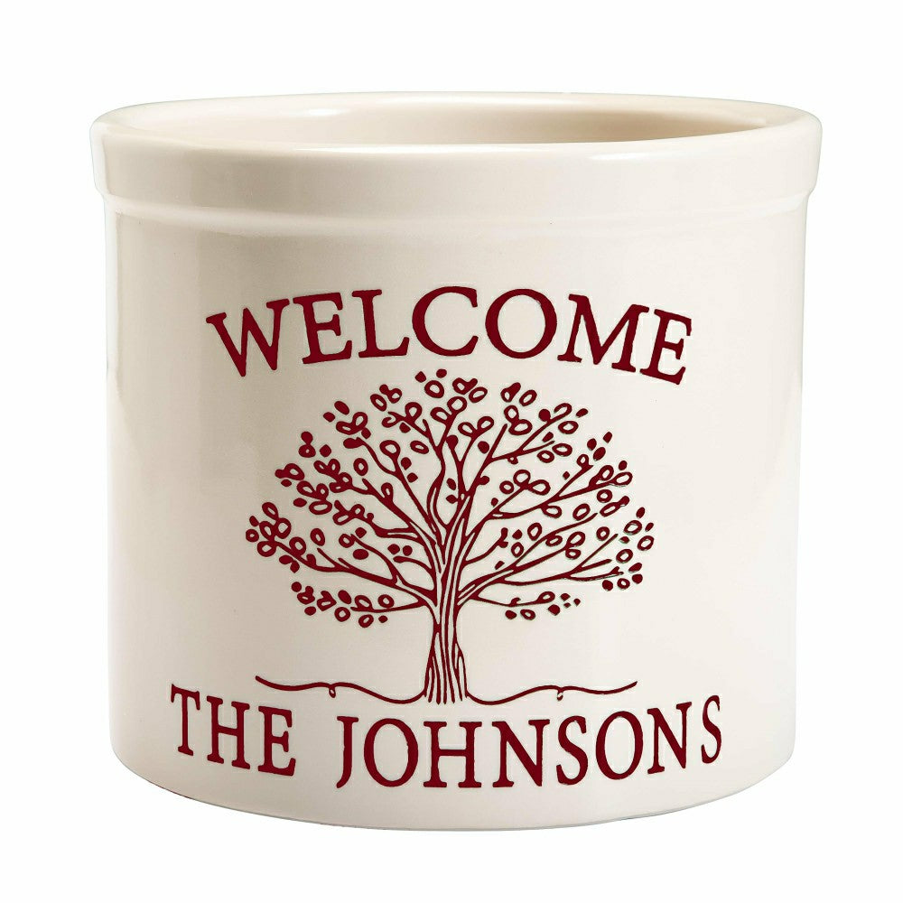 Plow & Hearth Personalized Tree of Life Crock