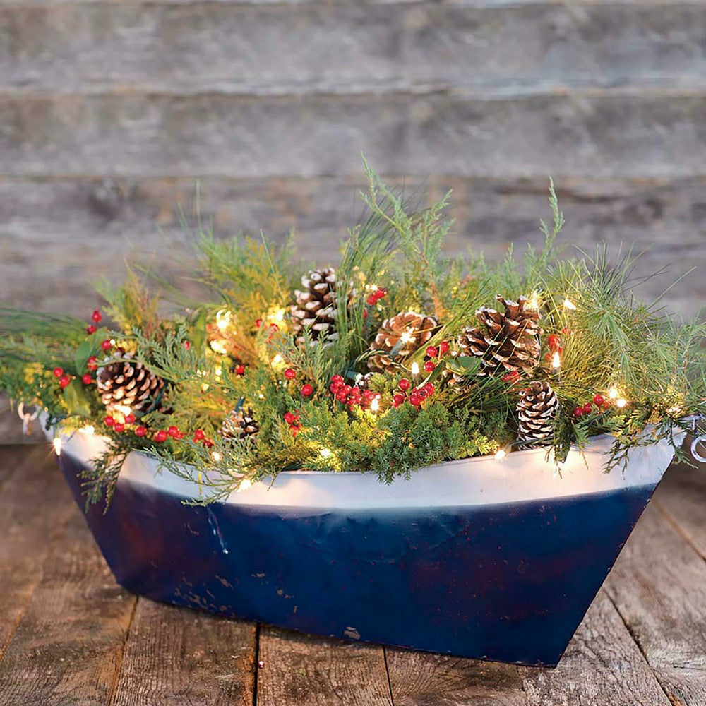 Plow & Hearth Recycled Metal Boat Planter