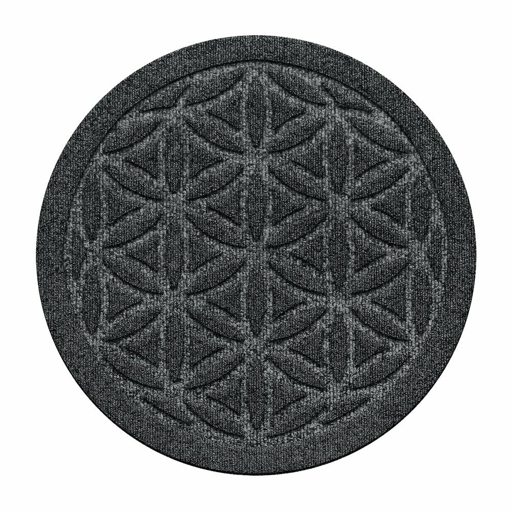 Plow & Hearth WaterHog® 17" Flower of Life Plant Trivets, Set of 2