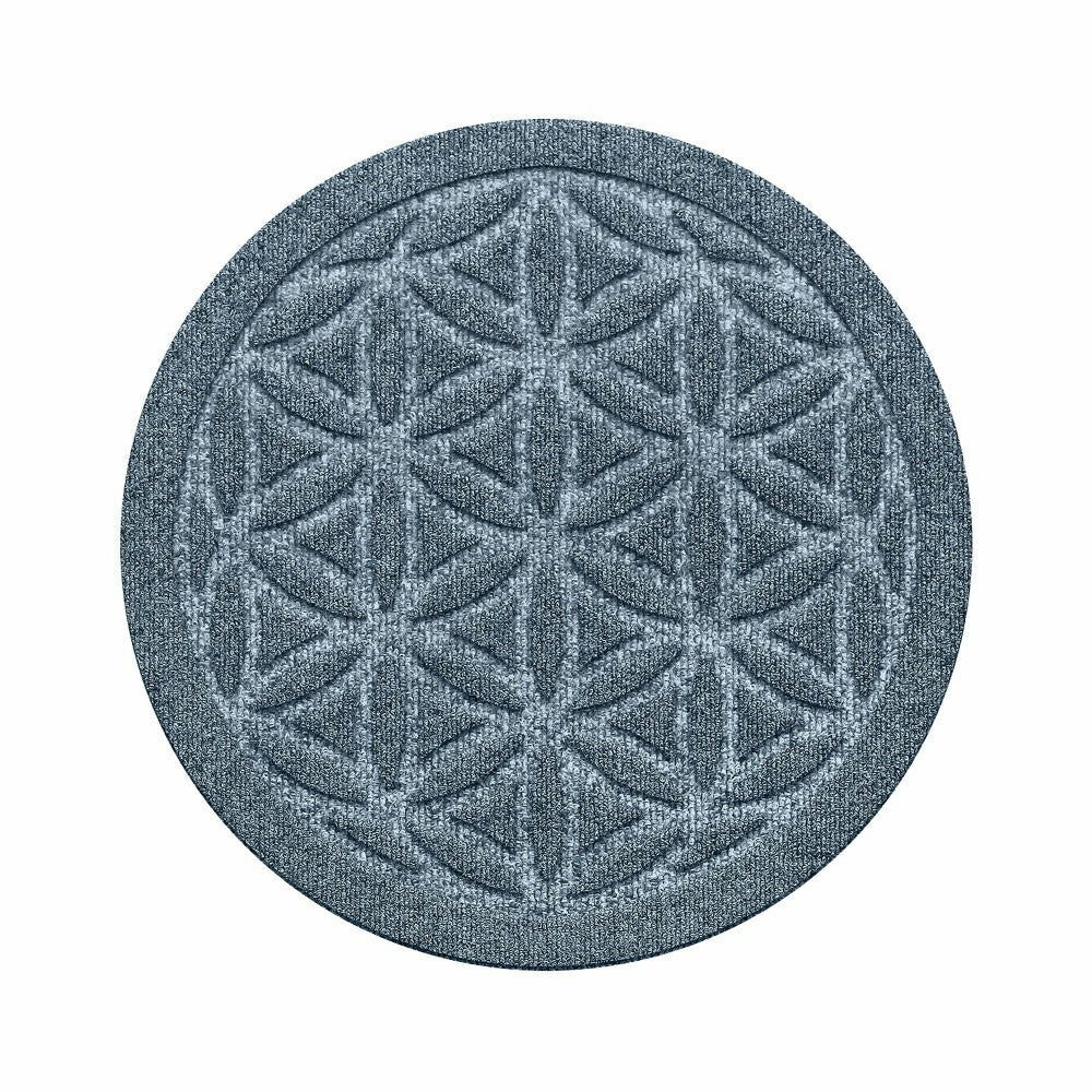 Plow & Hearth WaterHog® 17" Flower of Life Plant Trivets, Set of 2