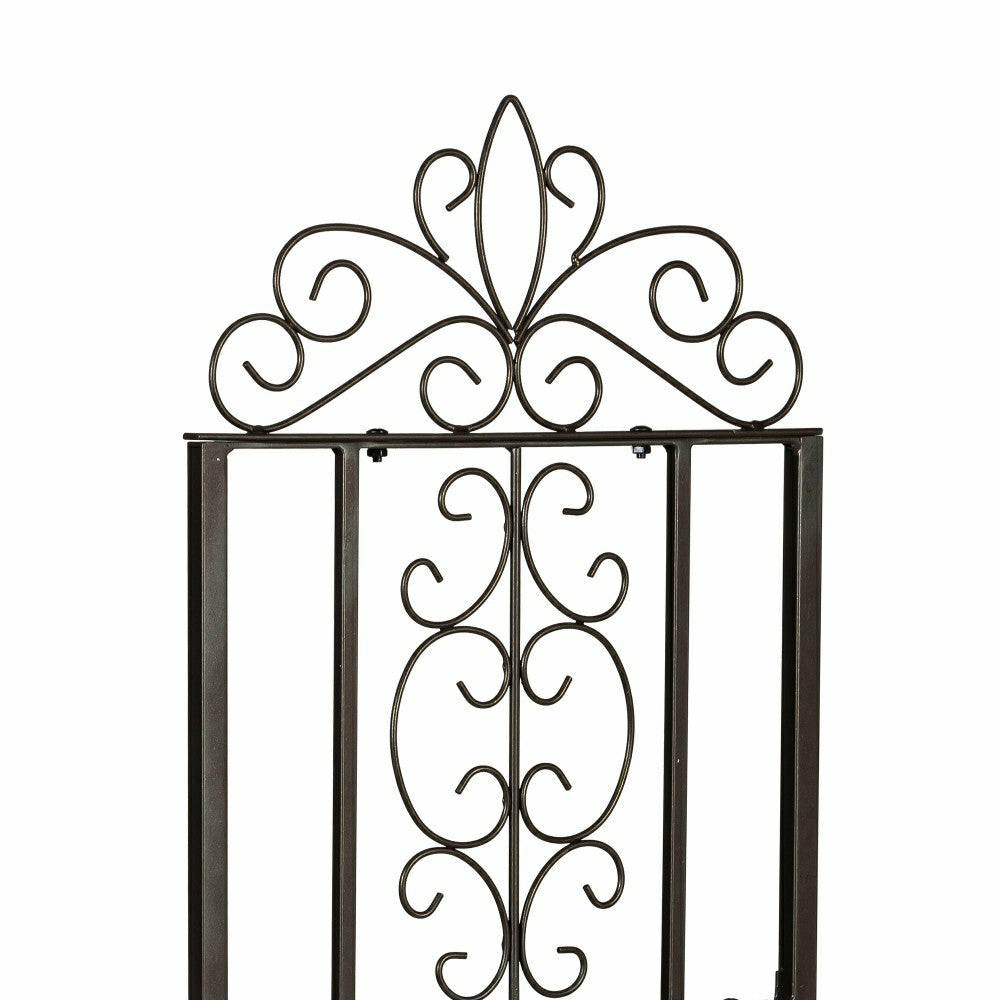 Plow & Hearth Montebello Metal Lattice Trellis with Planter Stand