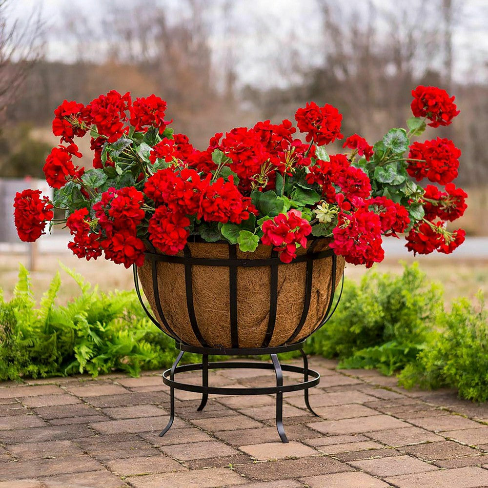 Plow & Hearth Round Coco Basket Planter