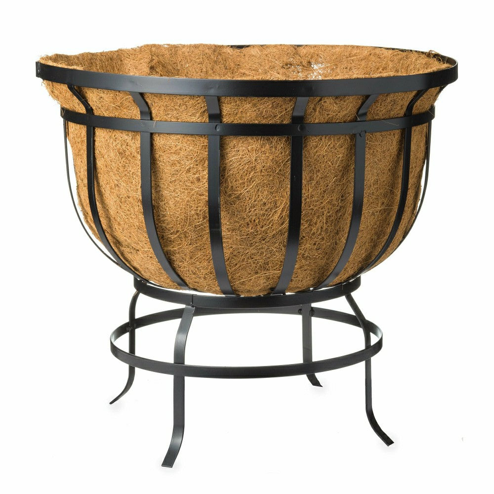 Plow & Hearth Round Coco Basket Planter