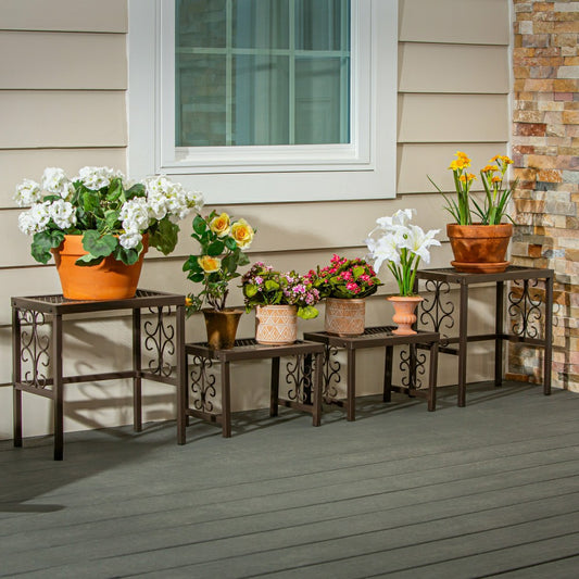 Plow & Hearth Montebello Plant Stand Set of 4