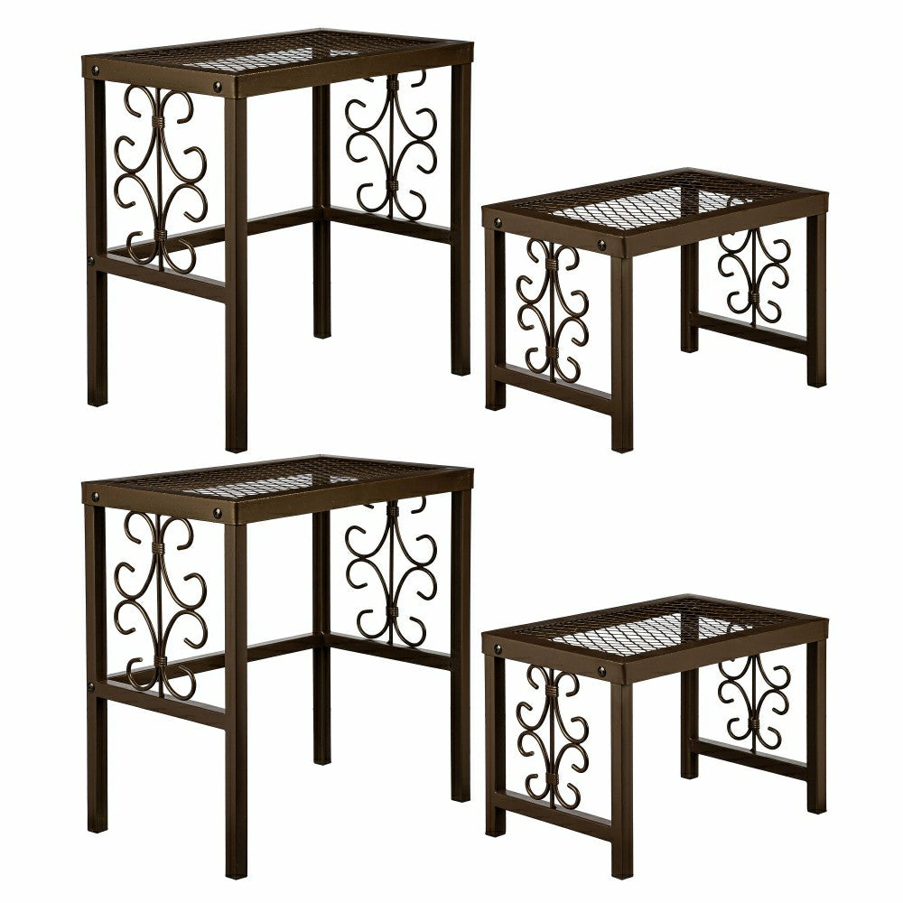Plow & Hearth Montebello Plant Stand Set of 4