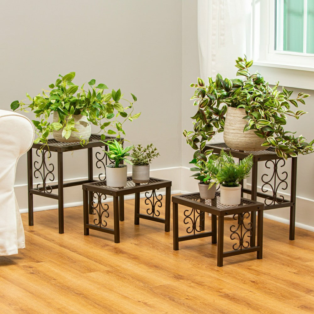 Plow & Hearth Montebello Plant Stand Set of 4