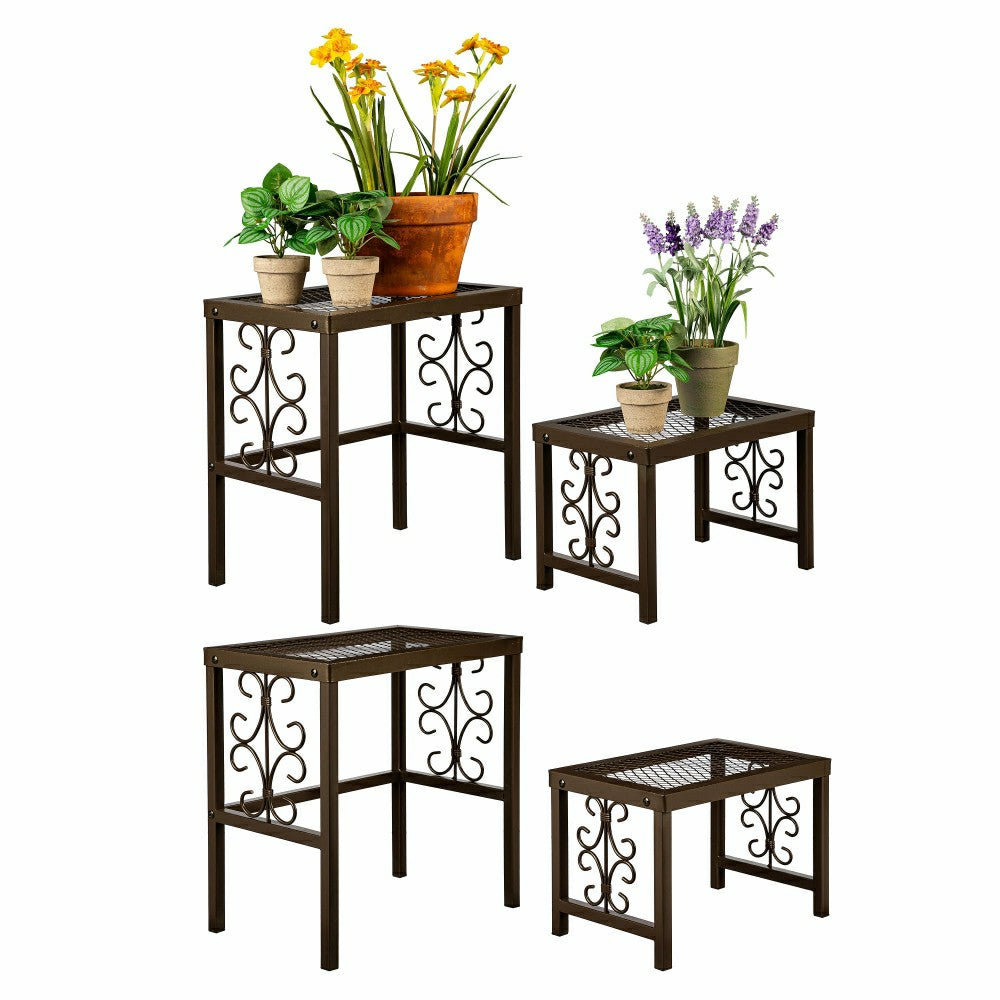 Plow & Hearth Montebello Plant Stand Set of 4