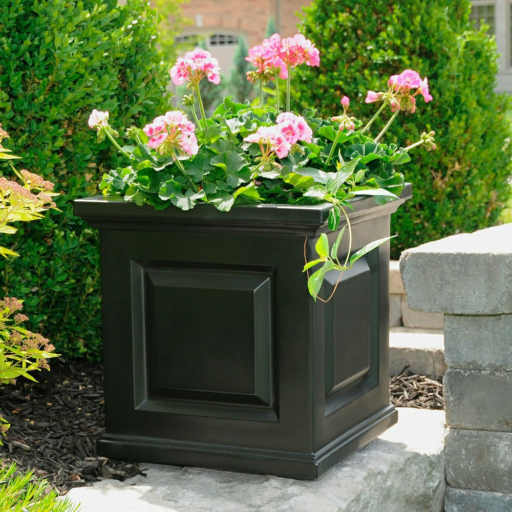 Plow & Hearth Chadwick Self-Watering Planter, 16" sq.