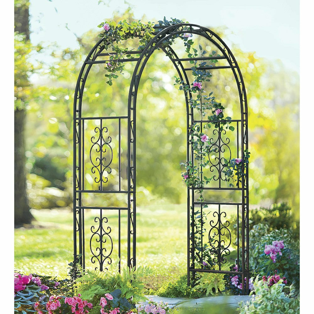 Plow & Hearth Montebello Iron Garden Arbor