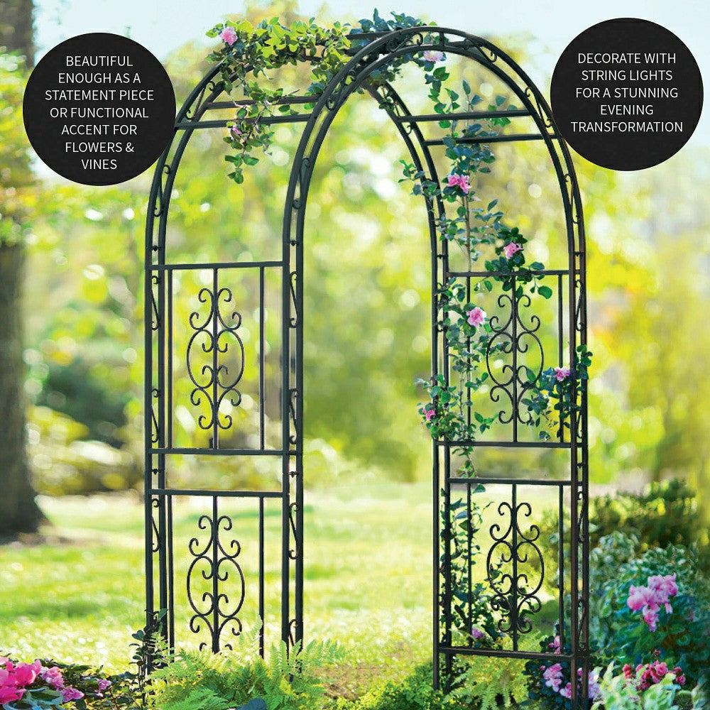 Plow & Hearth Montebello Iron Garden Arbor