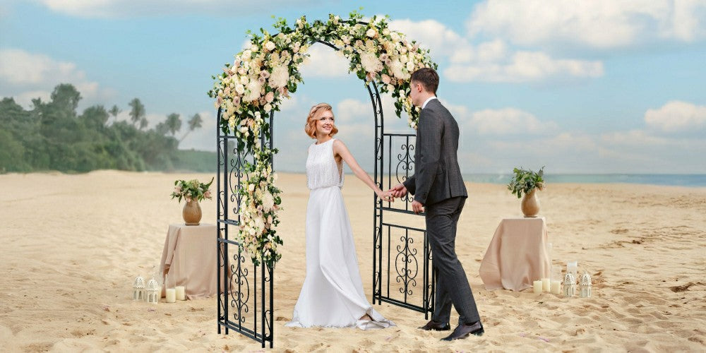Plow & Hearth Montebello Iron Garden Arbor