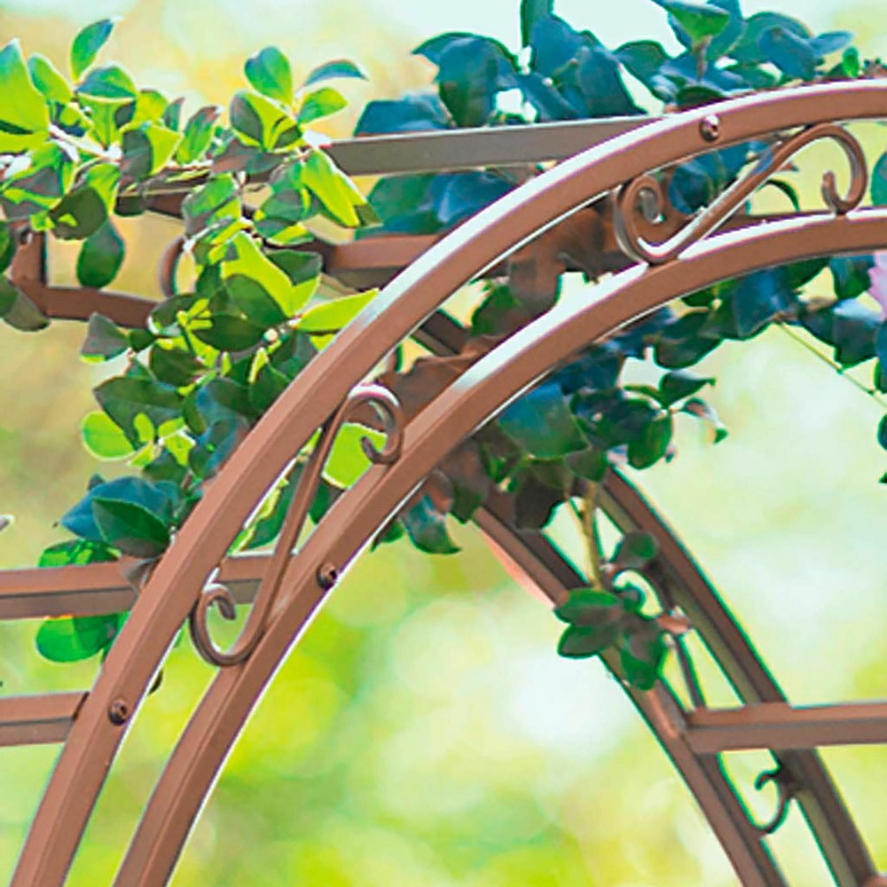 Plow & Hearth Iron Montebello Arbor with Gate