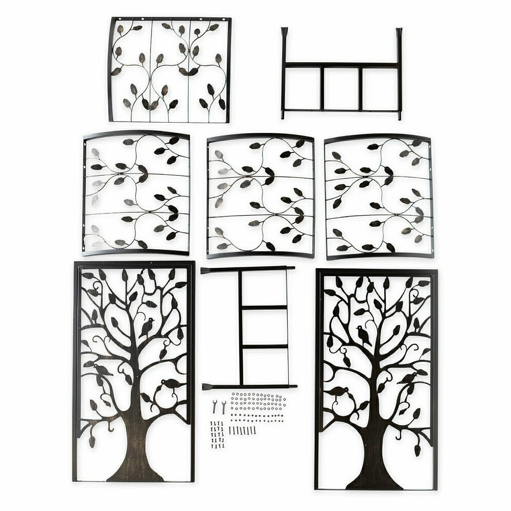 Plow & Hearth Metal Garden Arbor with Tree of Life Design