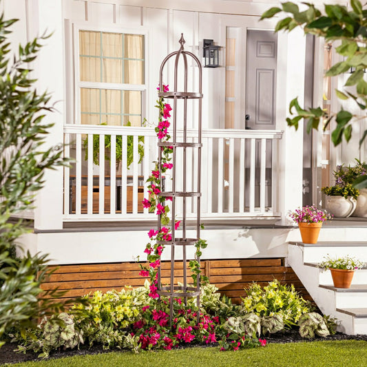 Plow & Hearth Steel Garden Obelisk