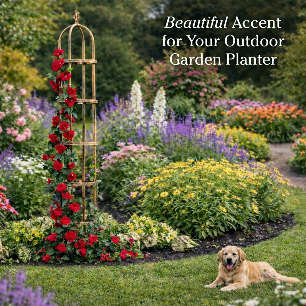 Plow & Hearth Steel Garden Obelisk