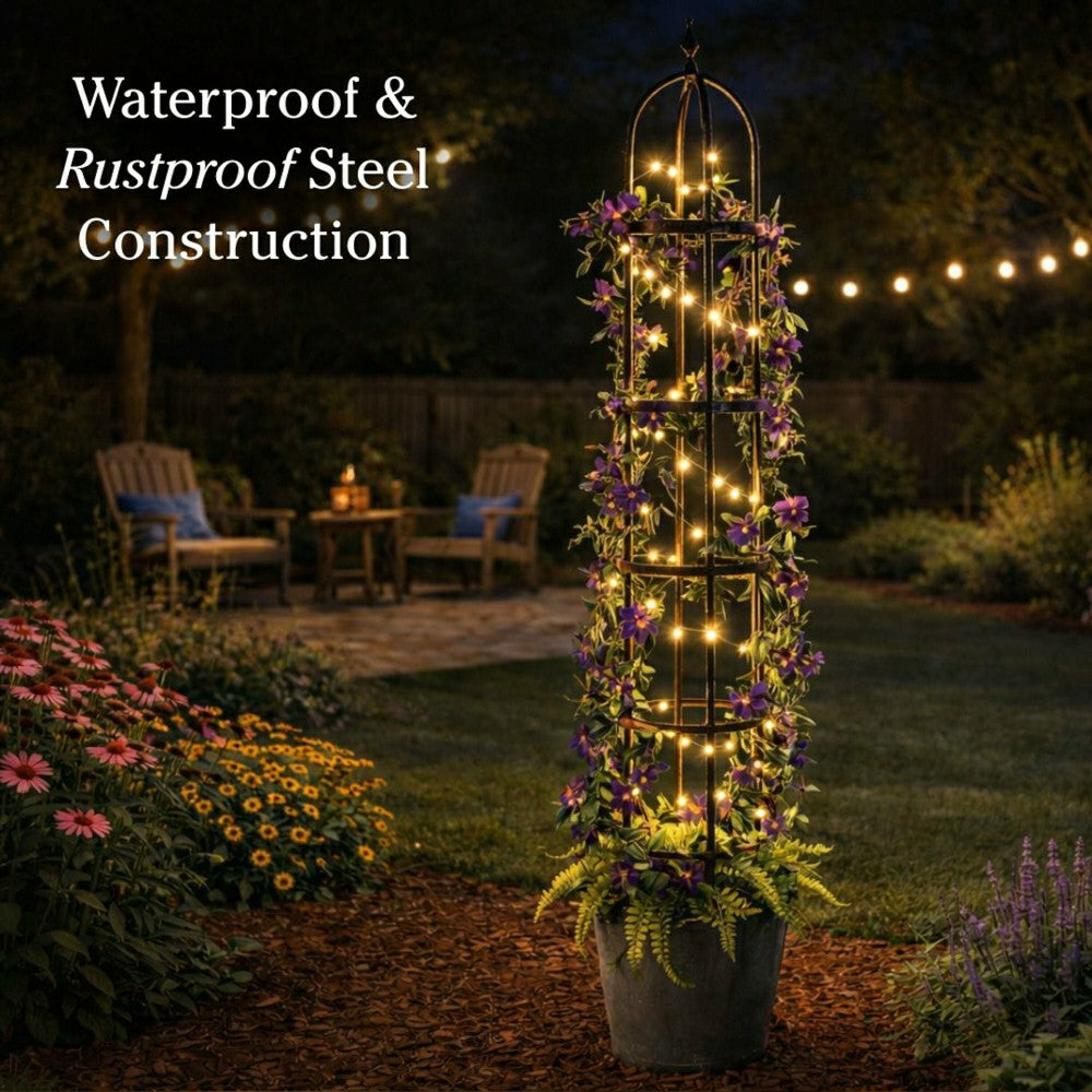 Plow & Hearth Steel Garden Obelisk