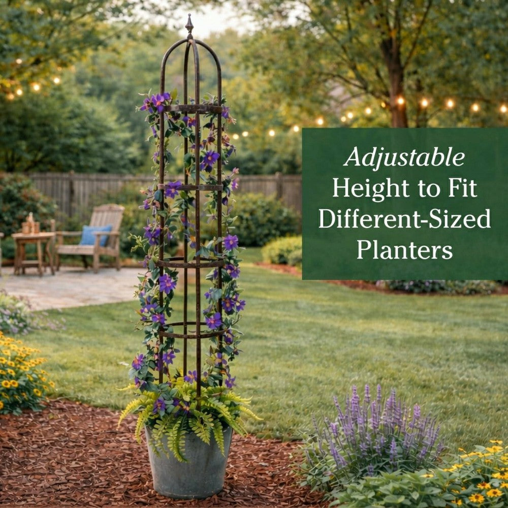 Plow & Hearth Steel Garden Obelisk