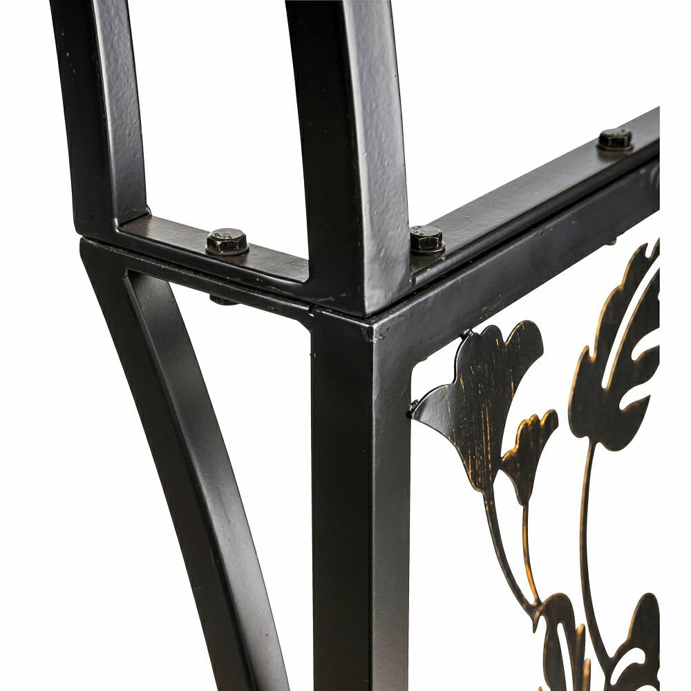 Plow & Hearth Metal Arched Hummingbird Garden Arbor