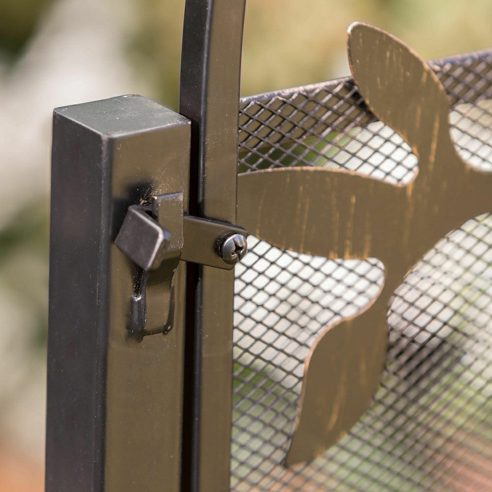 Plow & Hearth Metal Garden Gate with Tree of Life Design
