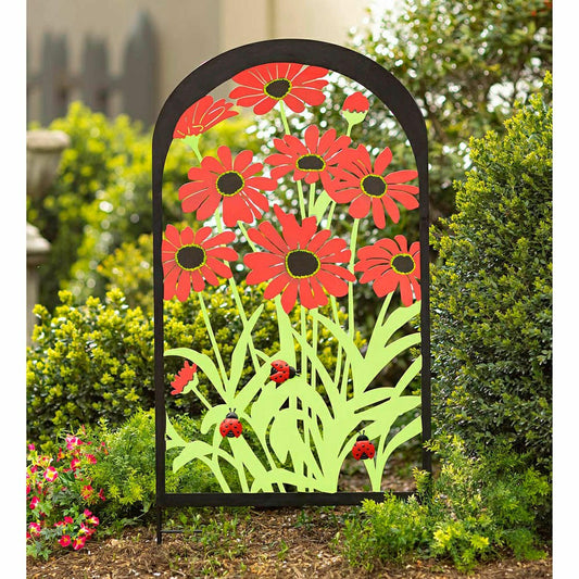 Plow & Hearth Laser Cut Trellis- Flowers