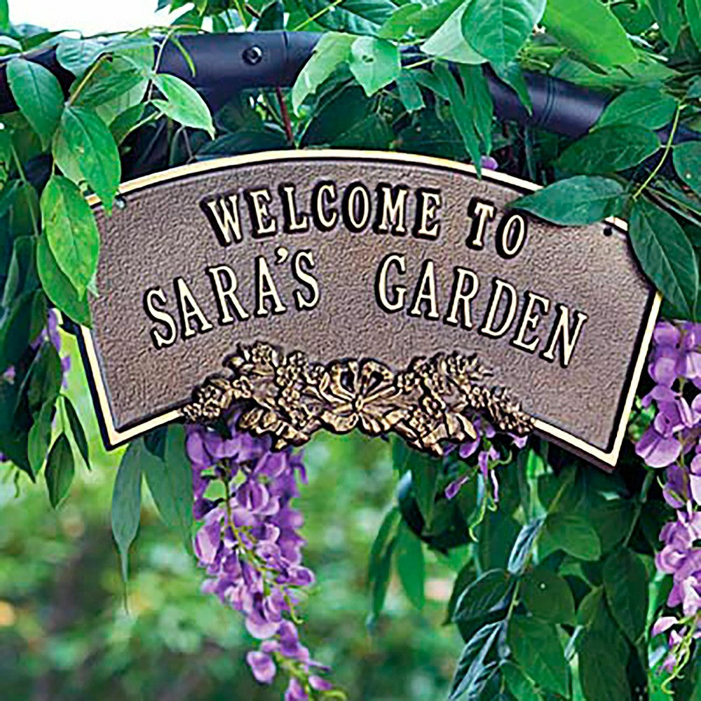 Plow & Hearth Personalized Arbor Plaque