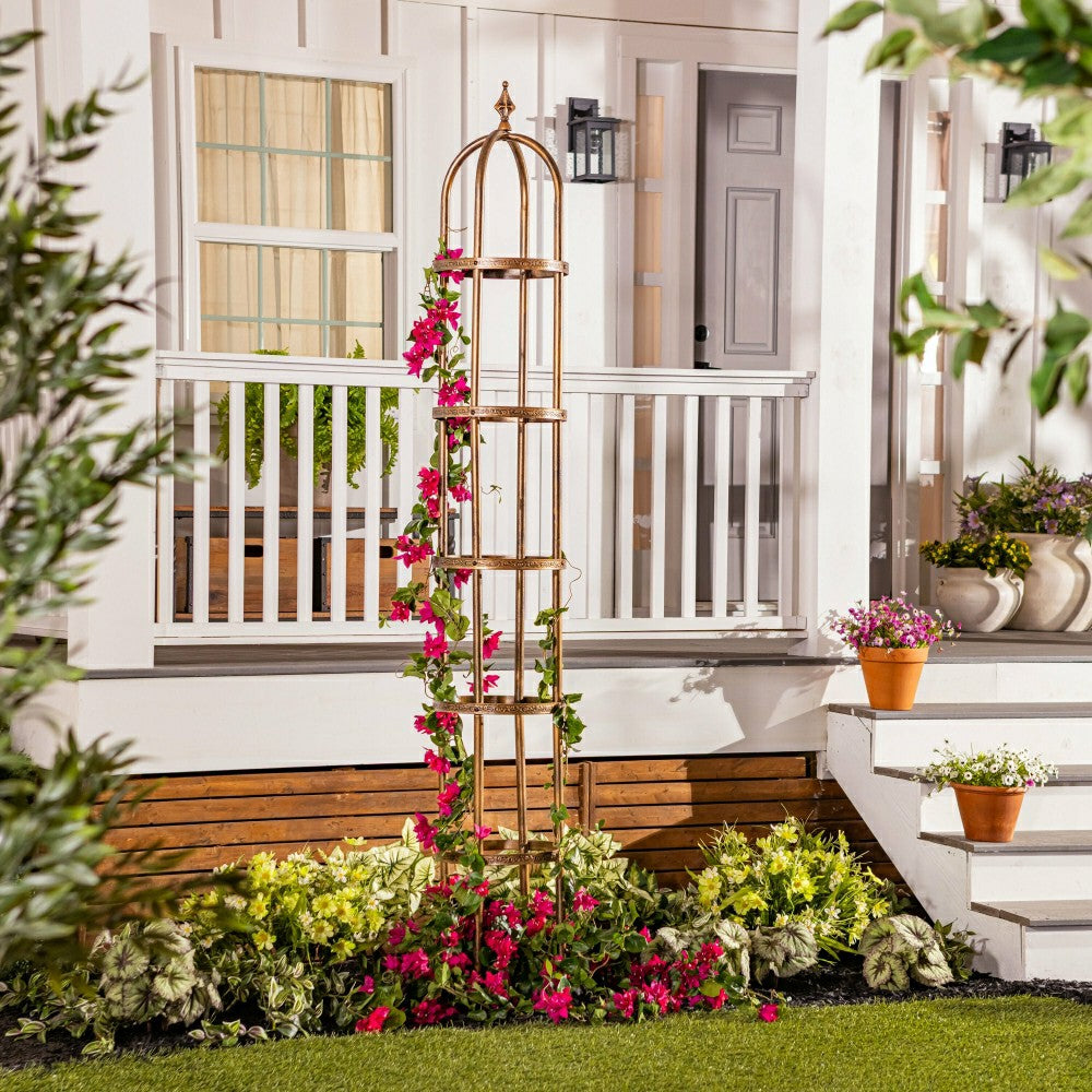 Plow & Hearth Steel Garden Obelisk