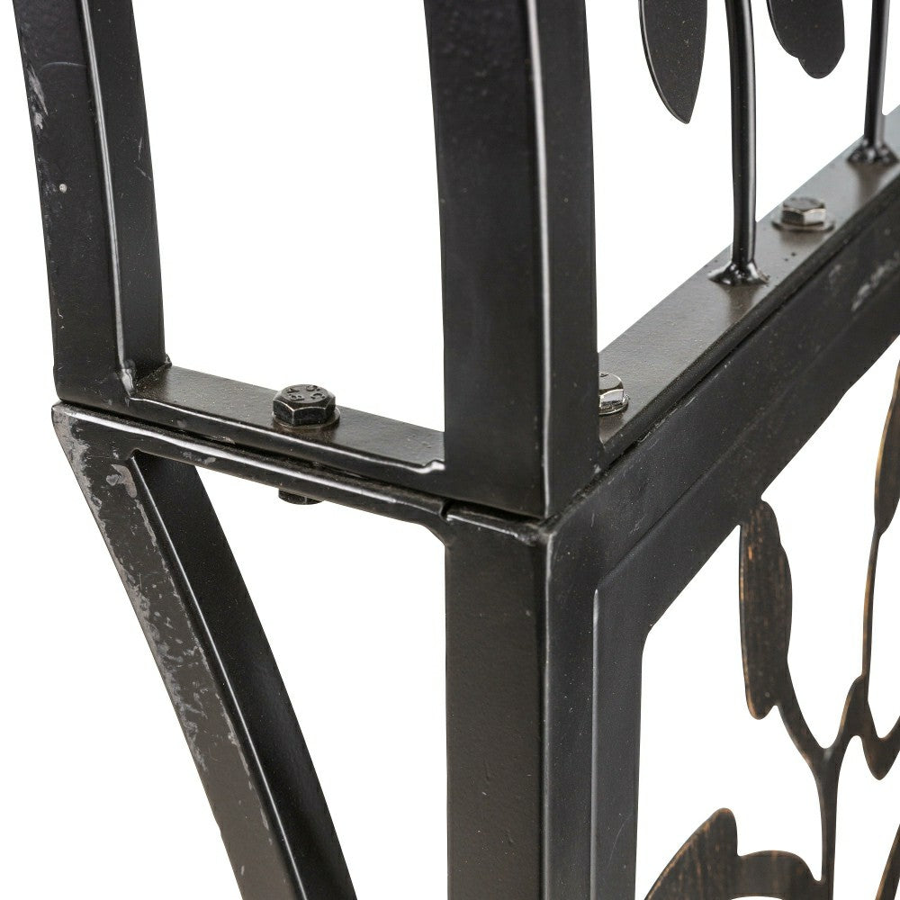 Plow & Hearth Metal Tree of Life Arched Garden Arbor with Gate