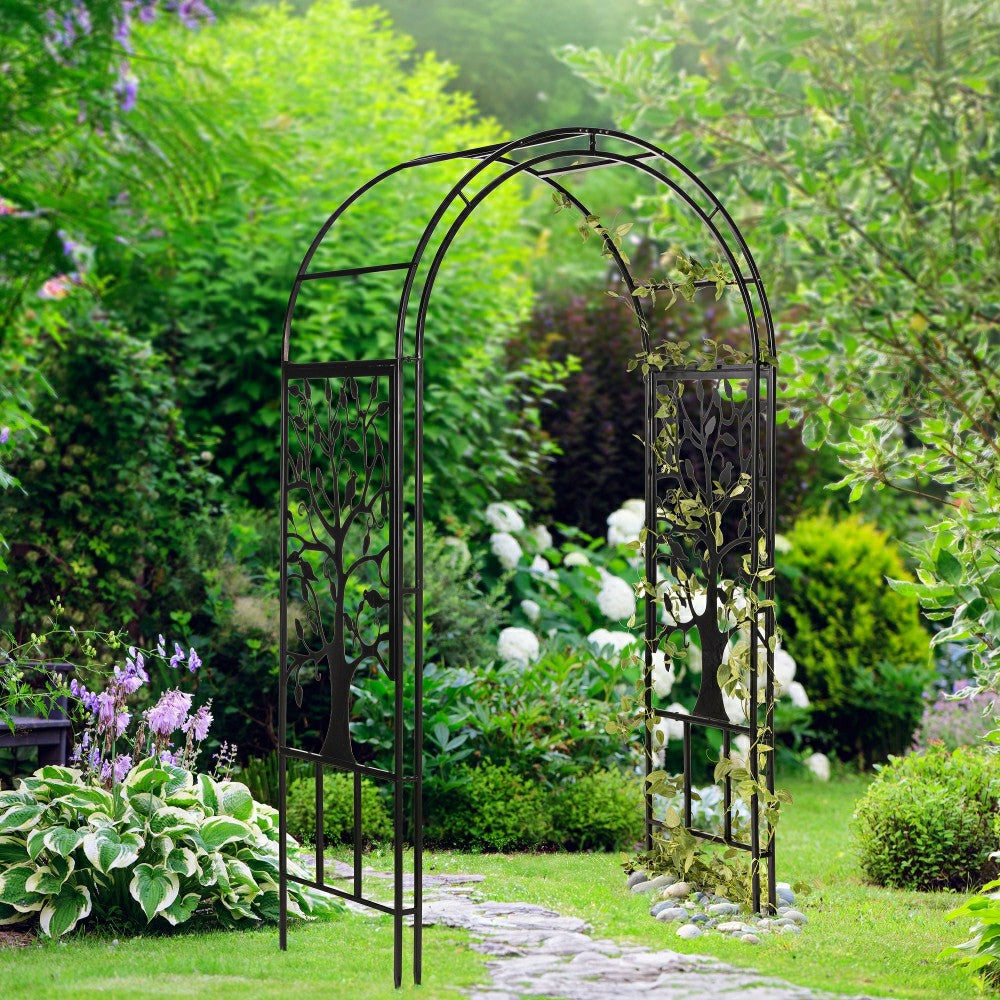 Plow & Hearth Metal Tree of Life Garden Arbor