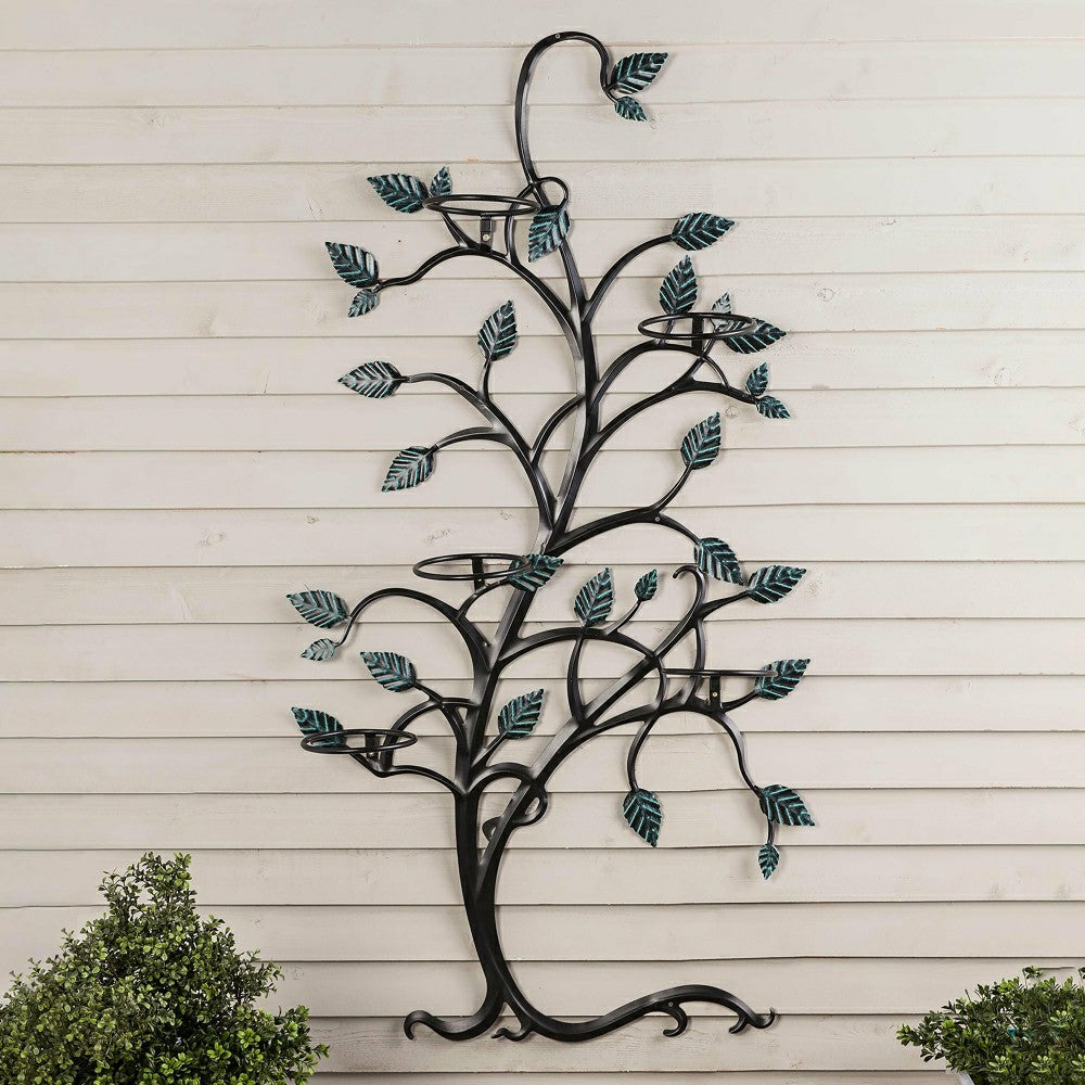 Plow & Hearth Hanging Tree Trellis with Pot Holders