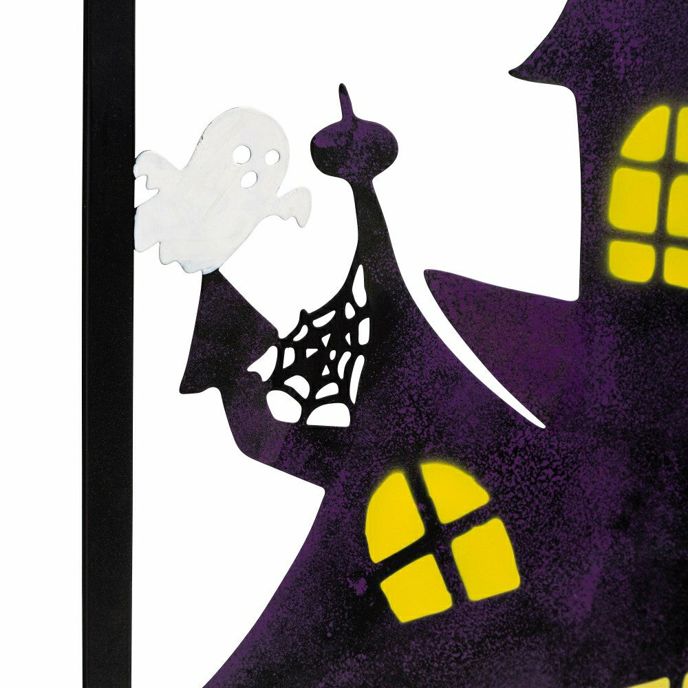 Plow & Hearth Metal Halloween Trellises In Witch And Haunted House Designs