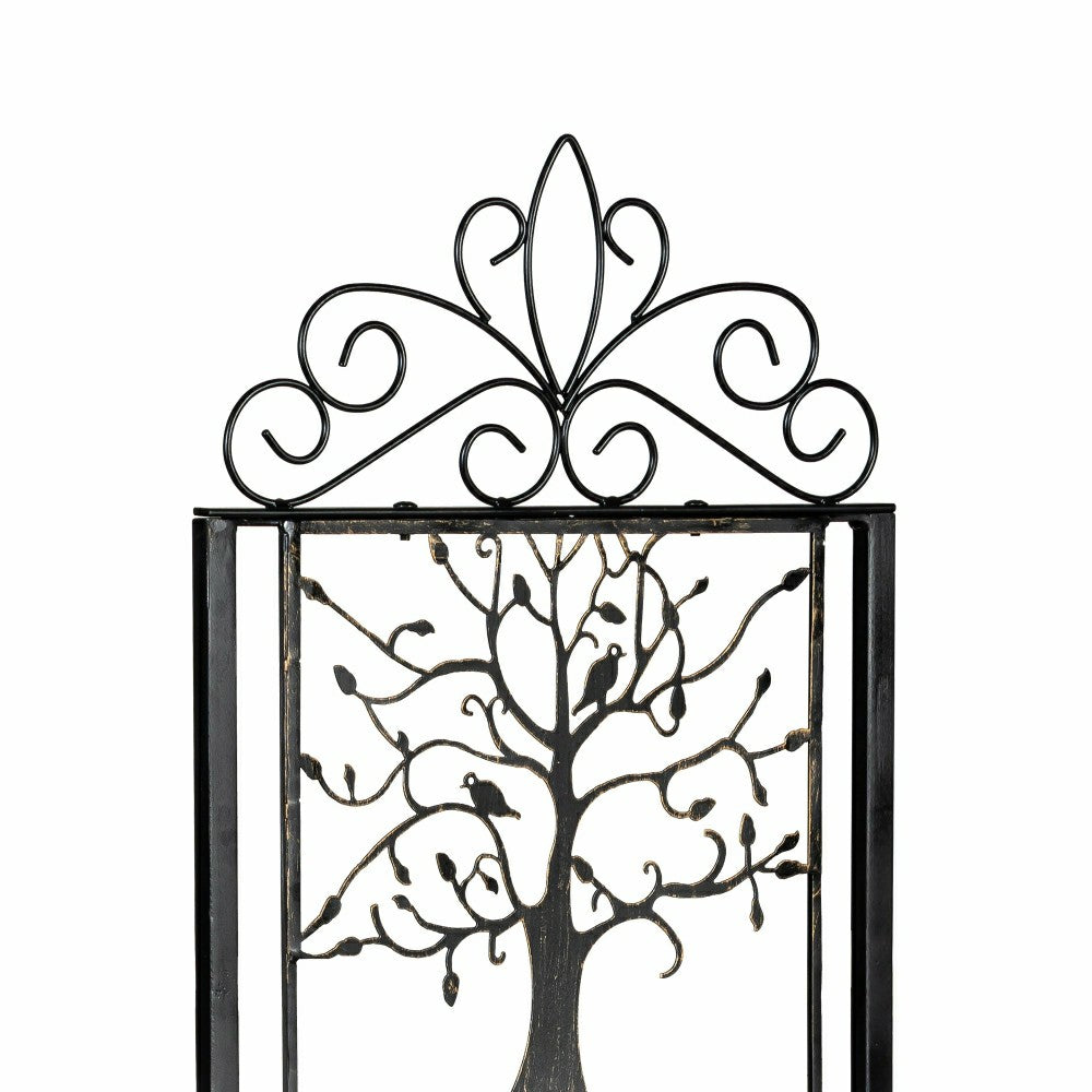 Plow & Hearth Tree of Life Metal Lattice Trellis with Planter Stand